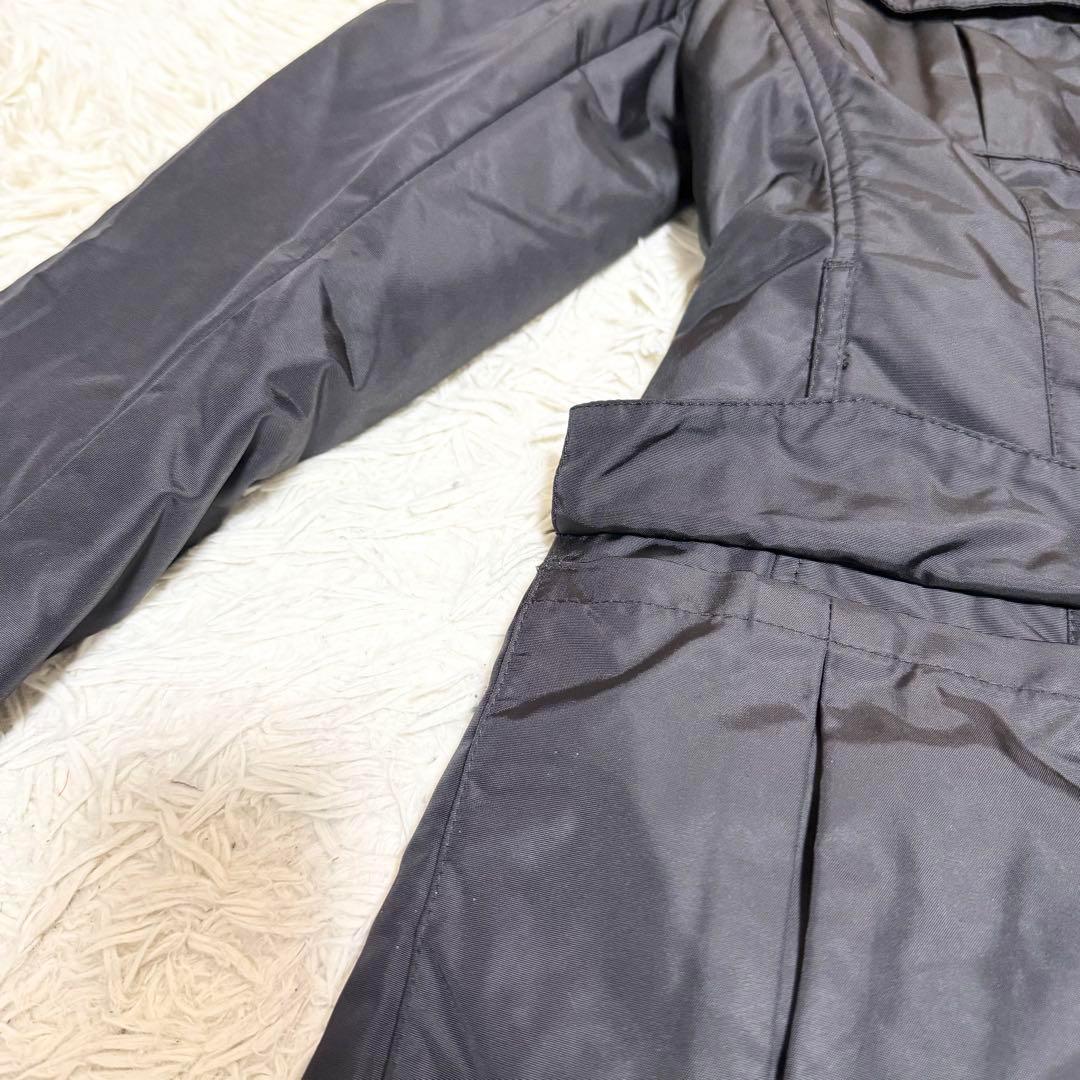 グースダウン✨エスマックスマーラ ダウンコート ロング ブラック ベルト付 38