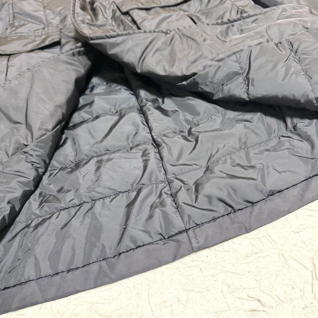 グースダウン✨エスマックスマーラ ダウンコート ロング ブラック ベルト付 38