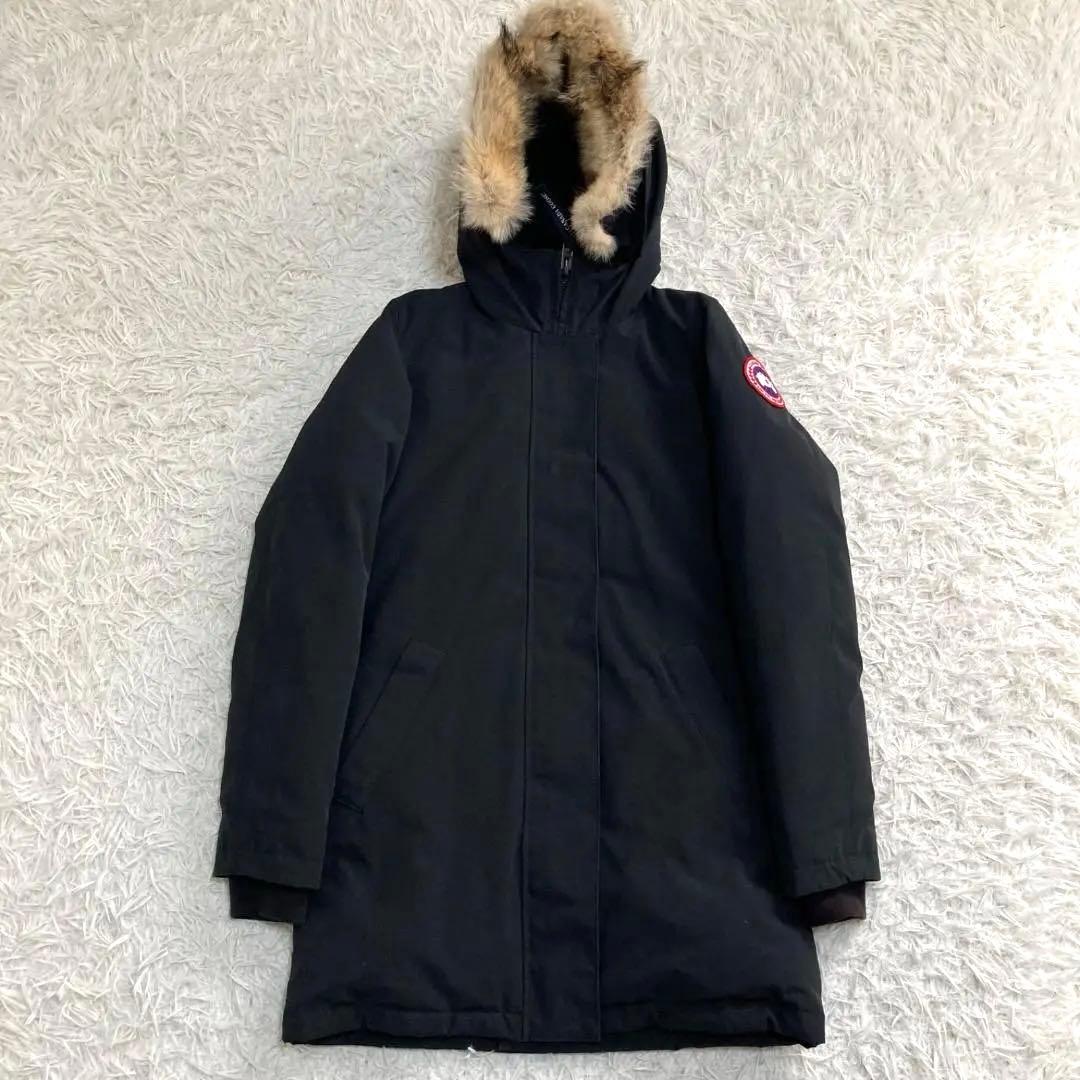 15863✨美品✨カナダグース ヴィクトリアパーカ ロングダウンジャケット 黒