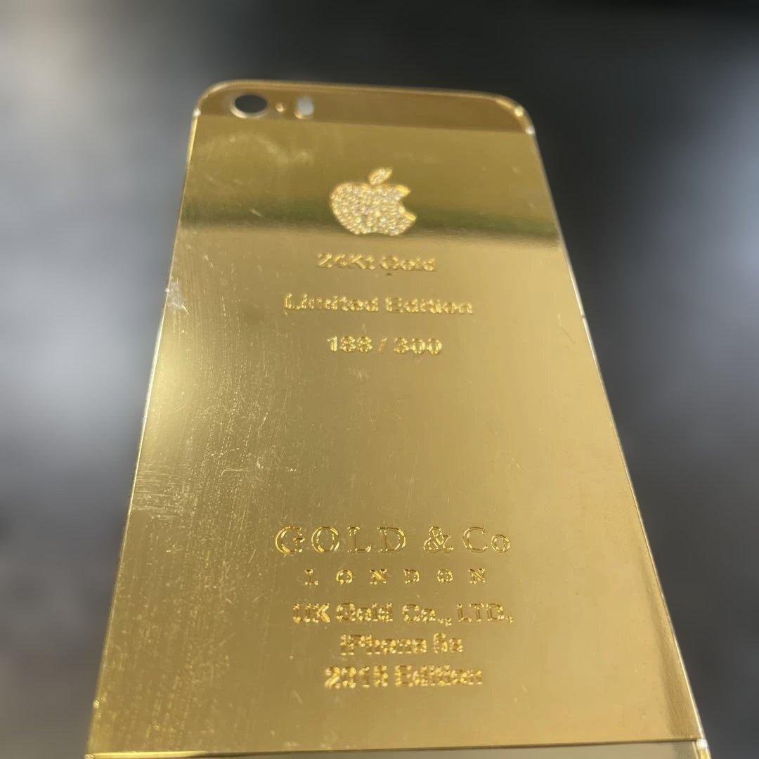 iPhone 5s 24Kゴールド仕上げ　多分メッキ