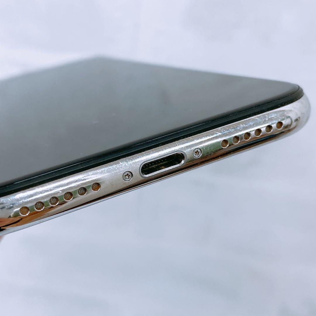 現状品 Apple iPhone X 64GB シルバー SIMフリー