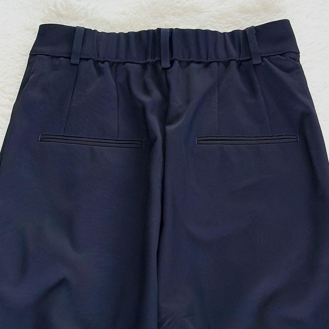 極美品✨【プラステ】ノーカラージャケット パンツ スーツセットアップ ネイビーS