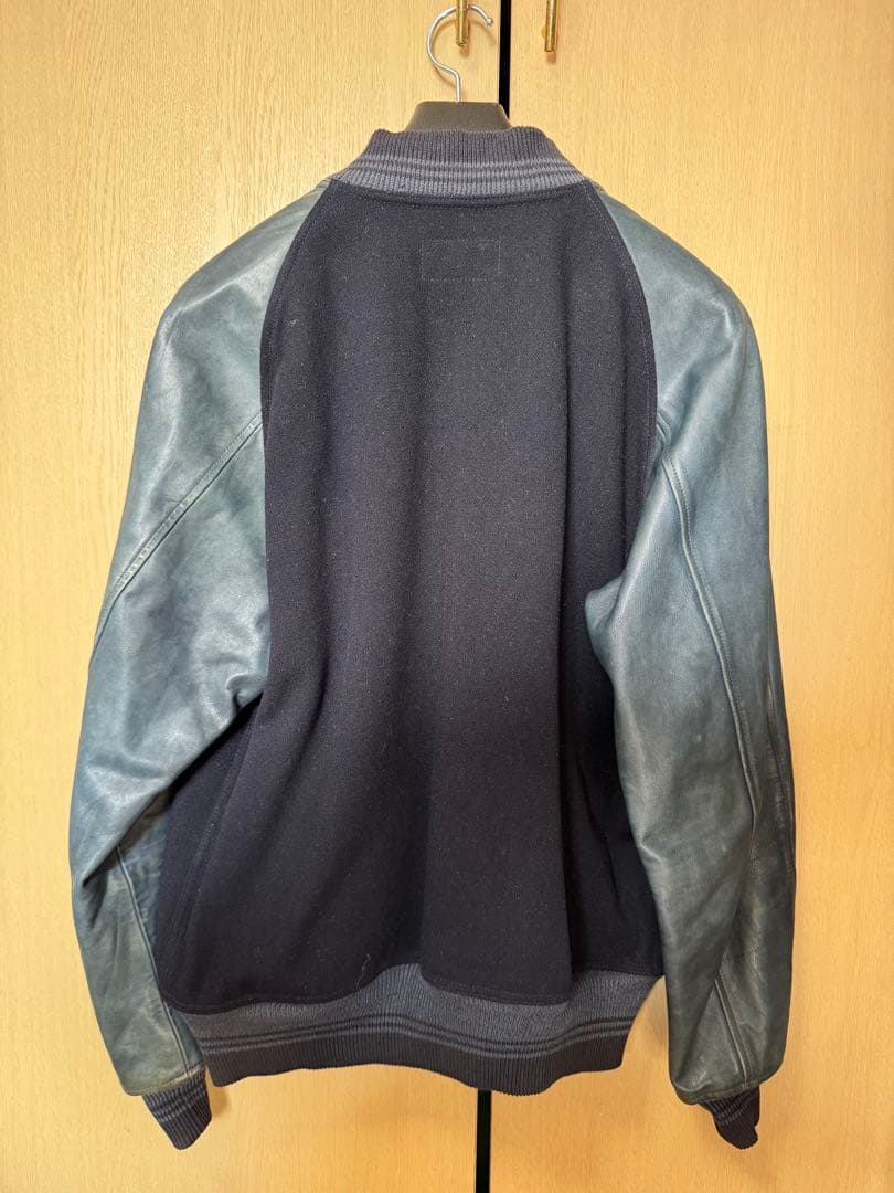 ダブルアールエル インディゴレザージャケット