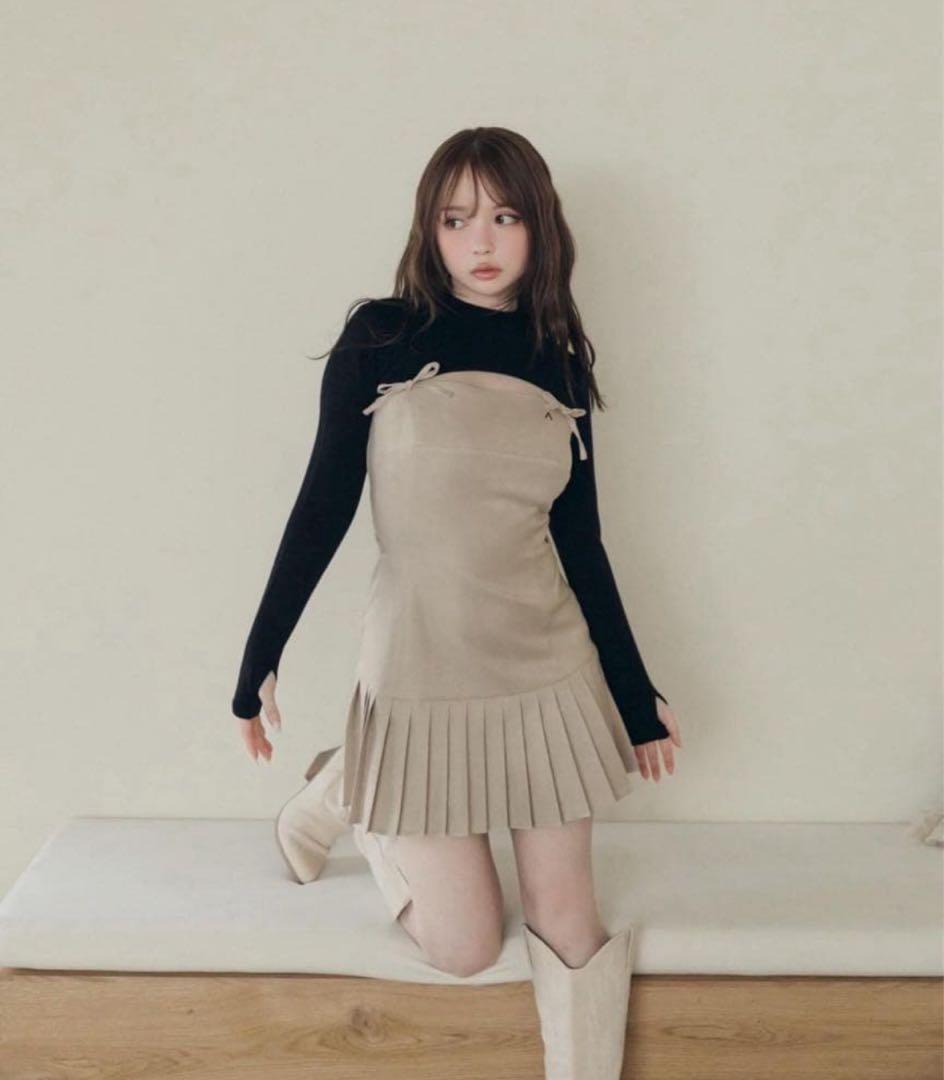 ワンピース andmary Karen knit set mini dress S