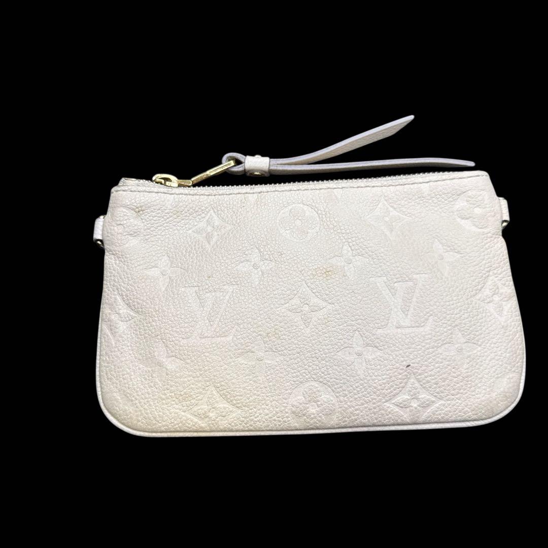 ルイヴィトン トートバッグ モノグラム アンプラント レザー 白 ポーチ付き