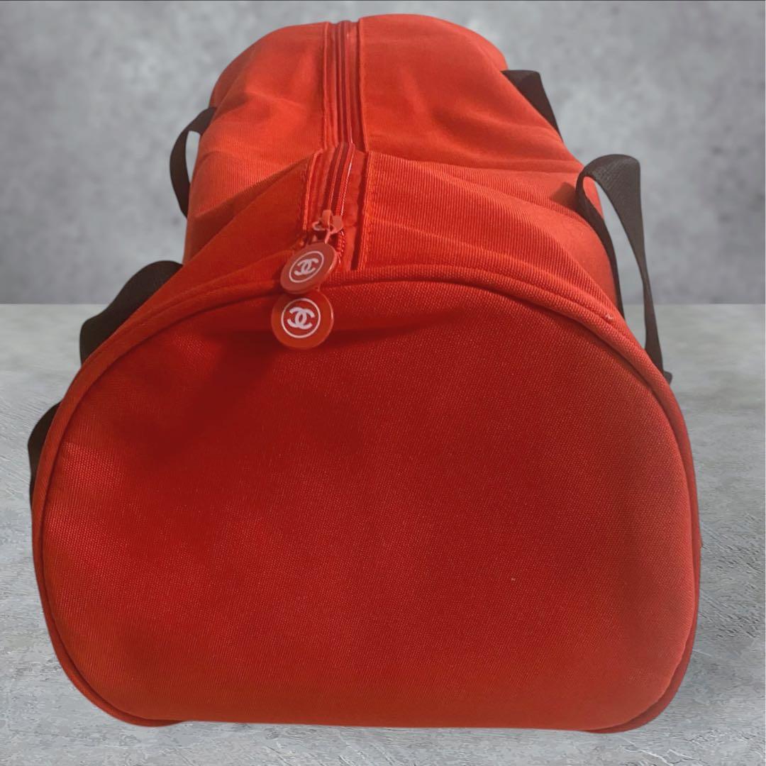 本物証明写真有り　CHANEL N°1 de ボストンバッグ レッド