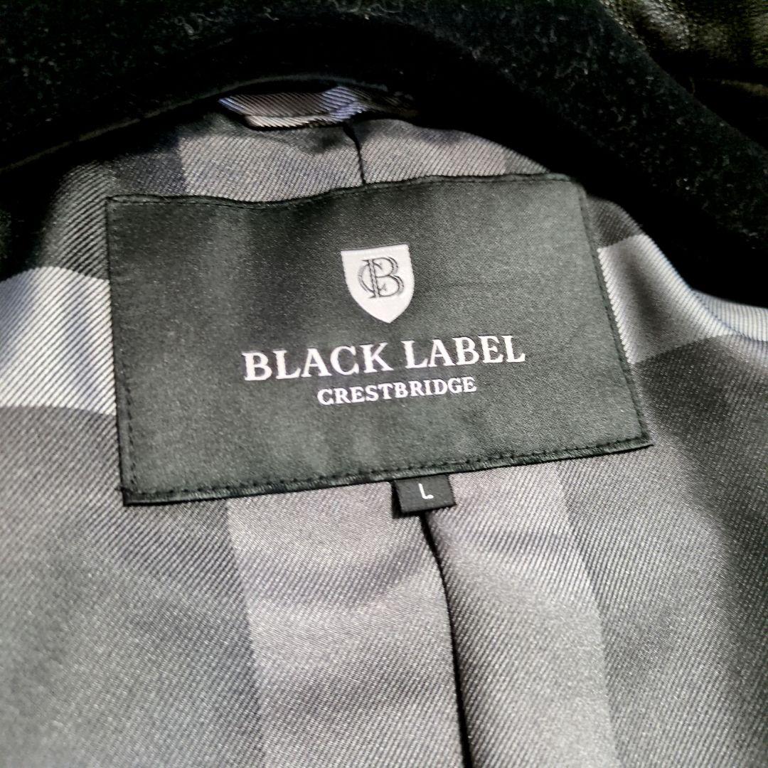 未使用級♦希少Ｌサイズ ブラックレーベルクレストブリッジ 羊革シングルライダース