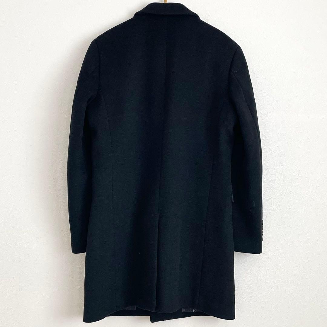 美品 ROBERT CAVANI カシミヤチェスターコート ブラック サイズ50