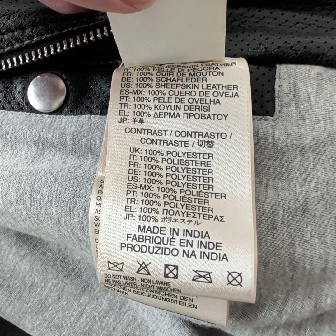 【希少】DIESEL パンチングレーザージャケット 羊革 M 黒 虎裏地