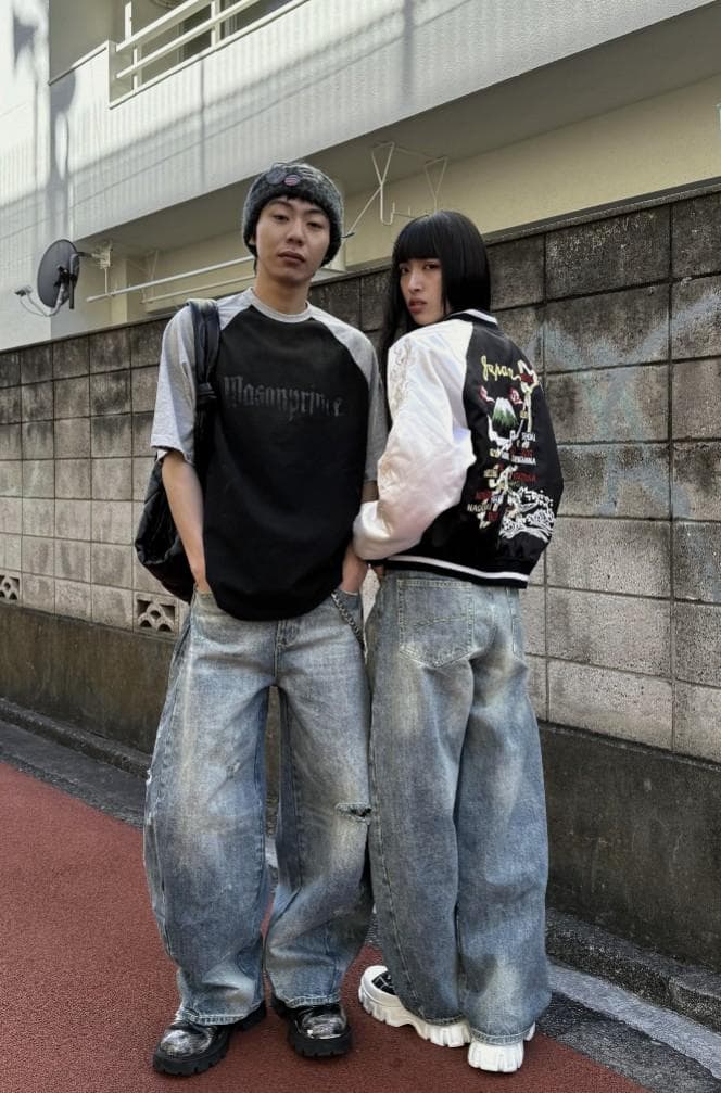 L2079　カジュアルダメージバルーンデニムM　地底人ONLINE