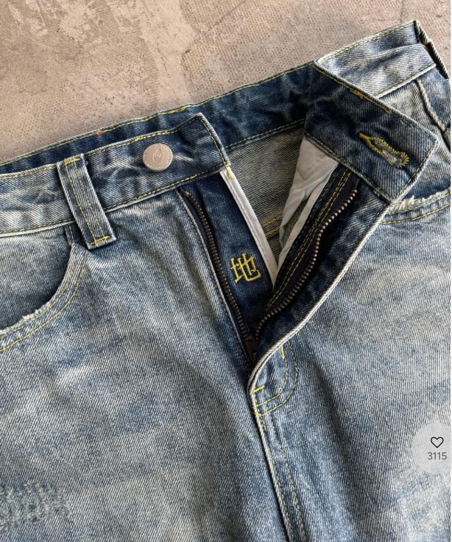 L2079　カジュアルダメージバルーンデニムM　地底人ONLINE