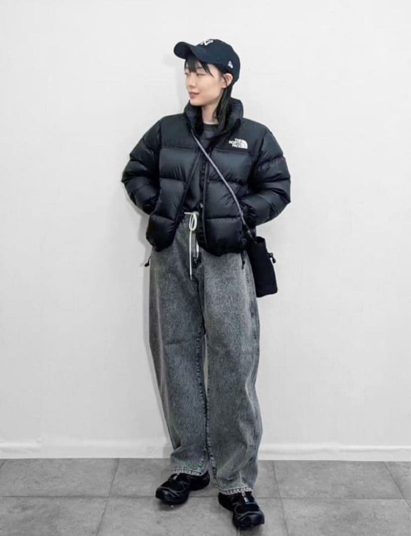 THE NORTH FACE ブラックショートヌプシジャケット