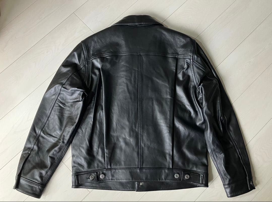 Levi's PREMIUM BLACK LEATHER JACKET M 本革