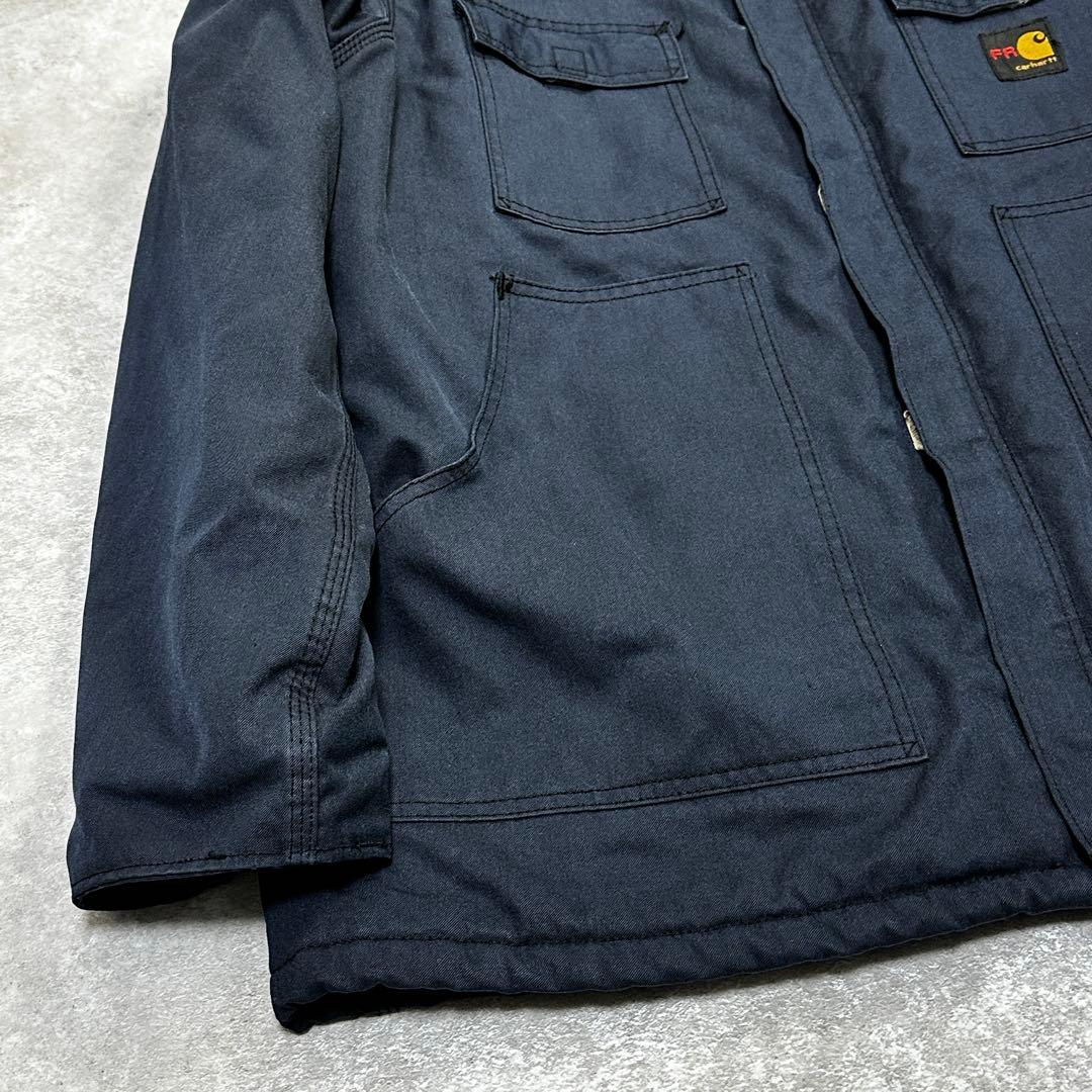 カーハート　FR ダック トラディショナルジャケット　フェード ネイビー XL位