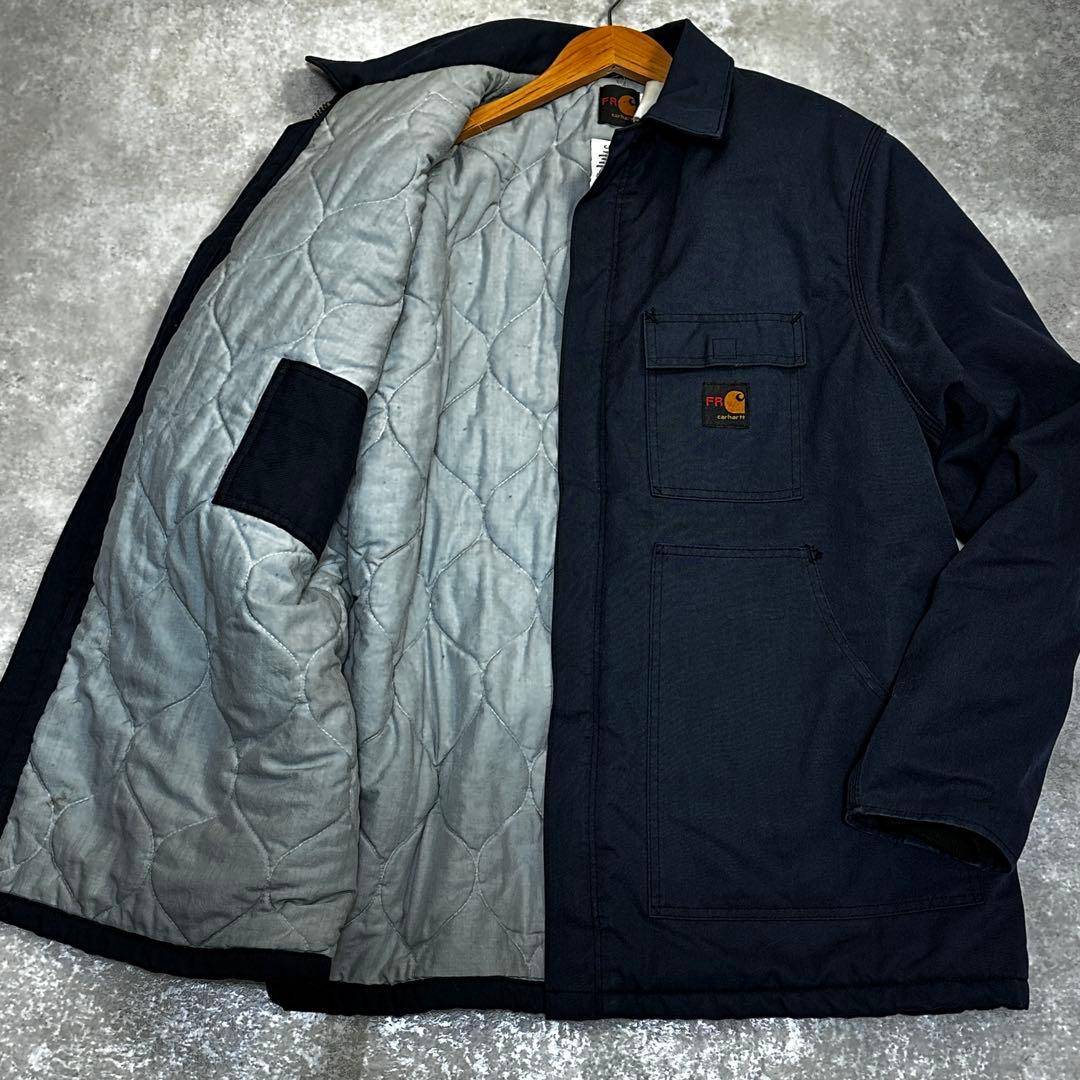 カーハート　FR ダック トラディショナルジャケット　フェード ネイビー XL位