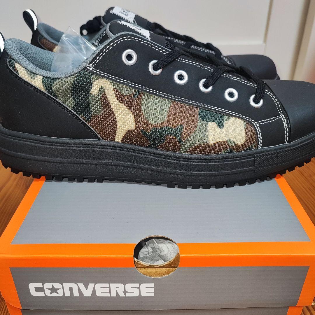 【新品未使用】CONVERSE カモフラージュ 安全靴 27.5cm