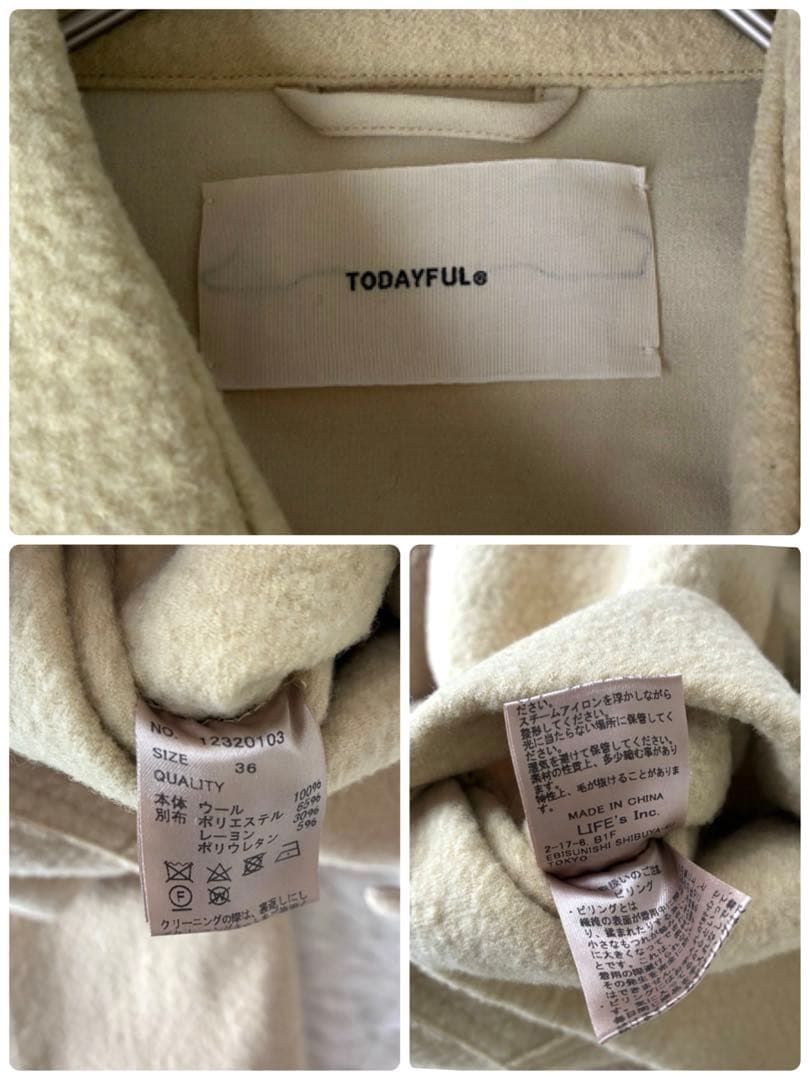 割引済み✨TODAYFUL Heavy Wool Jacket イエロー