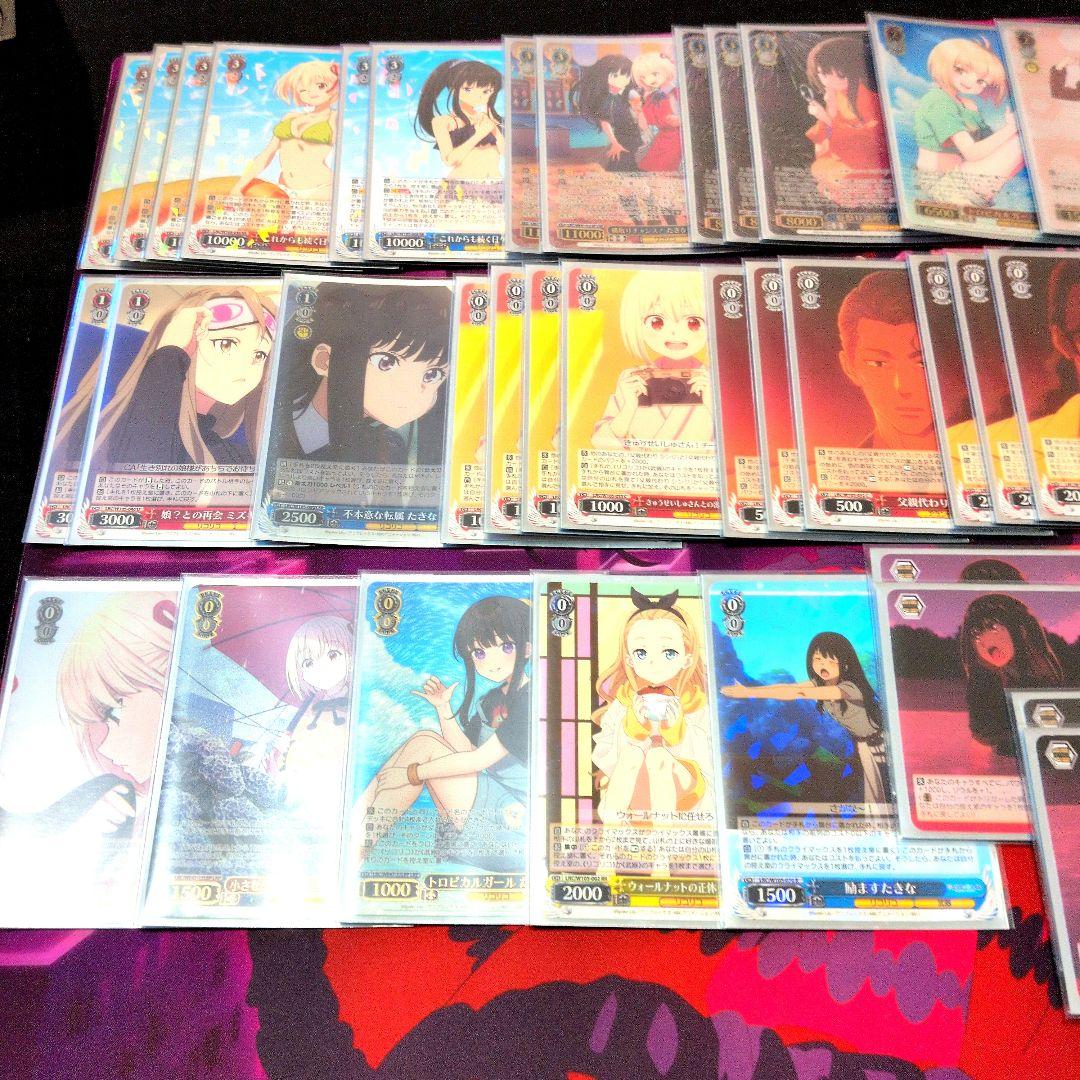 ヴァイスシュヴァルツ　リコリスリコイルデッキ　スリーブ、デッキホルダー付き