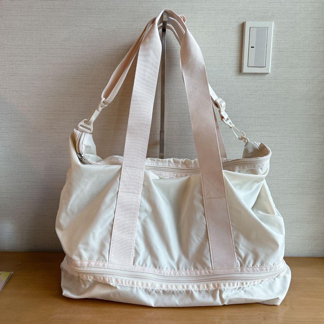 新品未使用★レスポートサック ボストンバッグ ジムバッグ レッスン 旅行 白