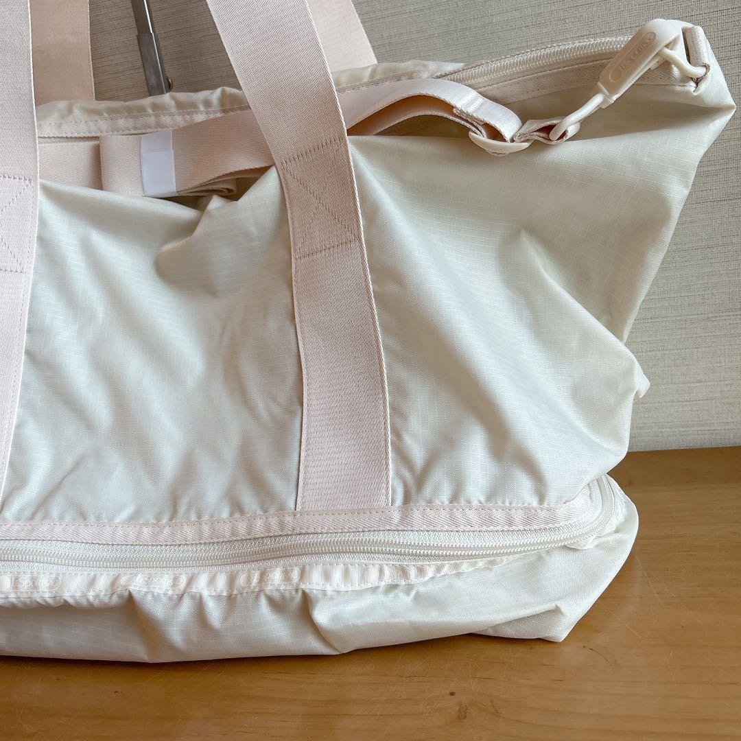 新品未使用★レスポートサック ボストンバッグ ジムバッグ レッスン 旅行 白