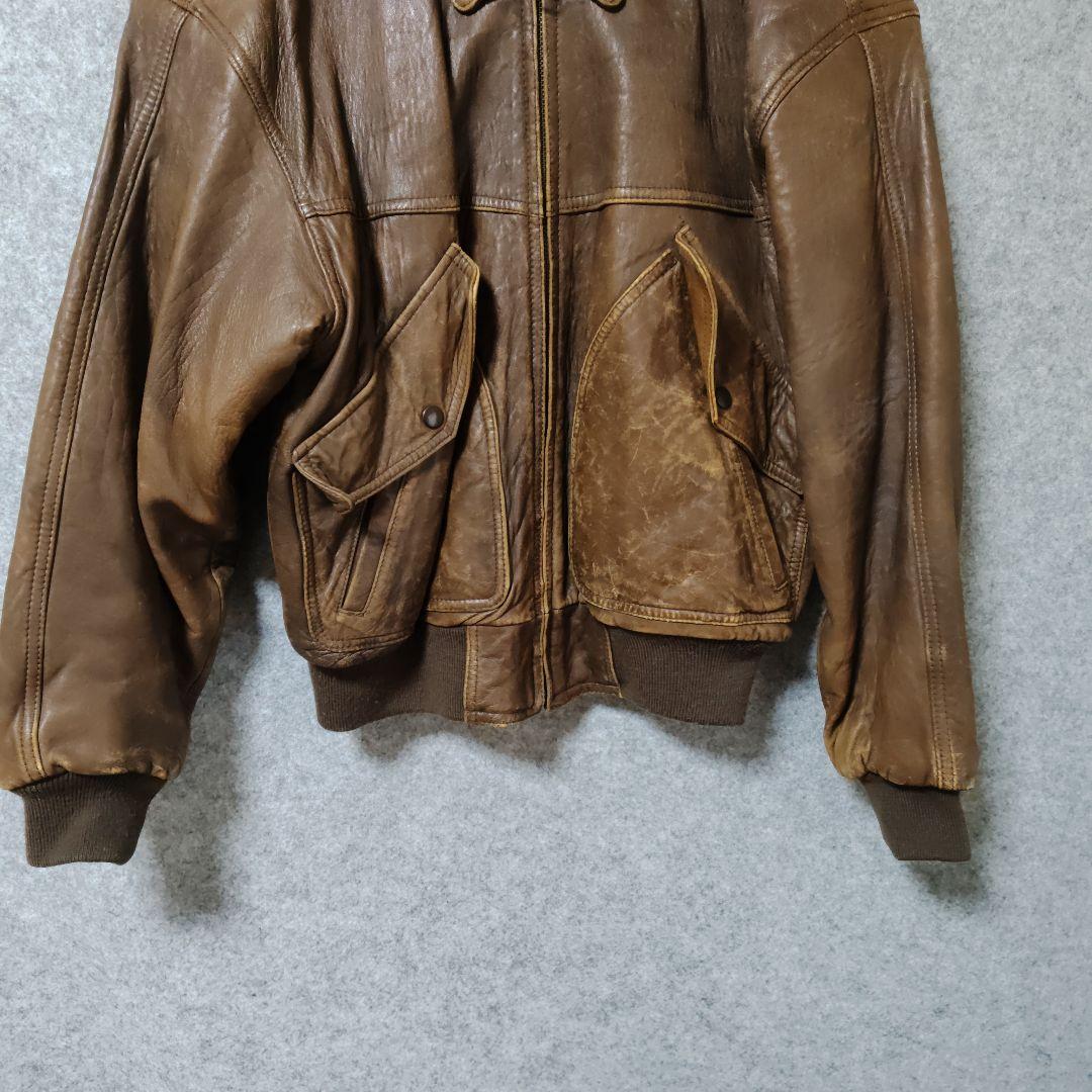 CROSSBREEDブラウン レザージャケット