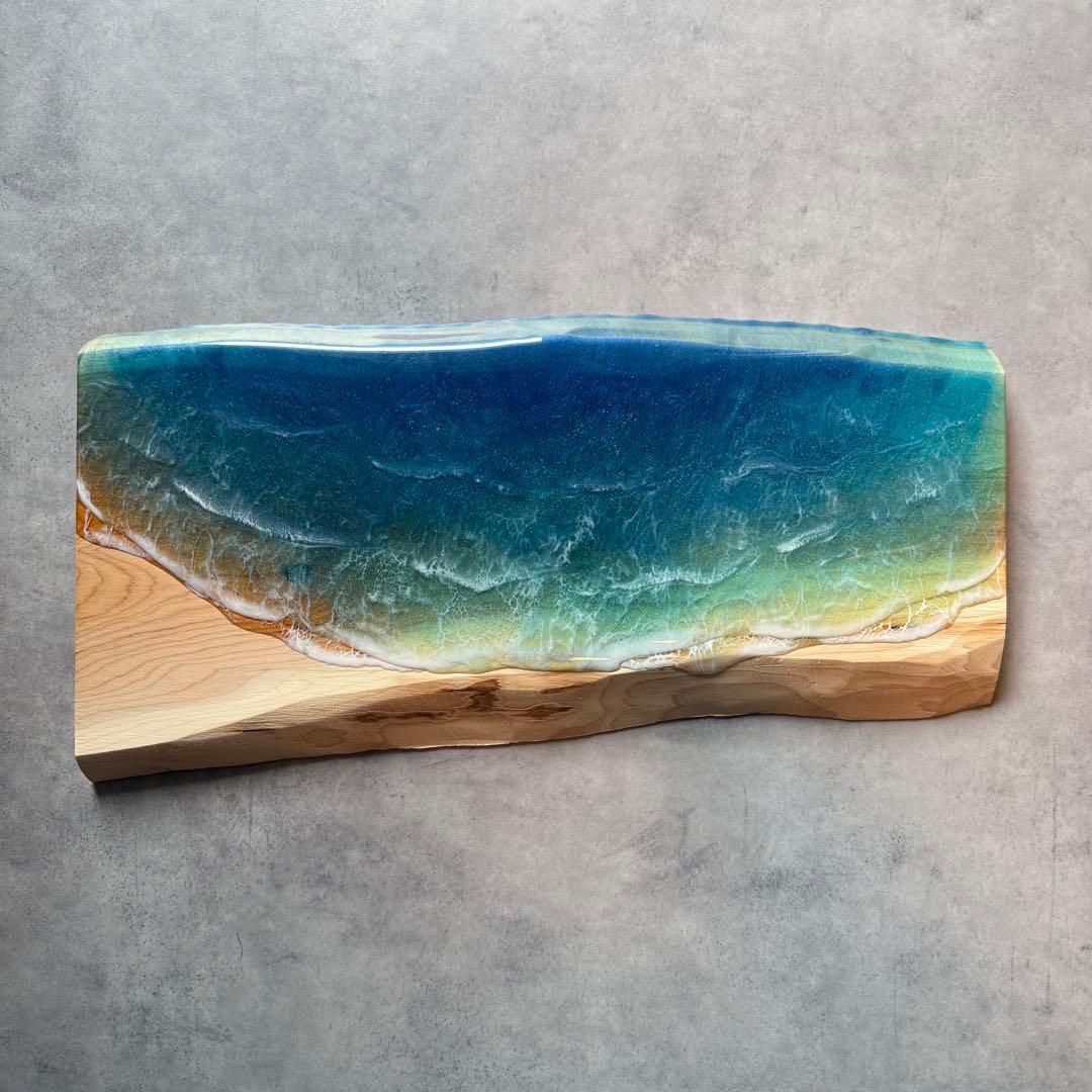 Sea Wood Collection - 波音の調べ【無垢 一枚板 耳付き】