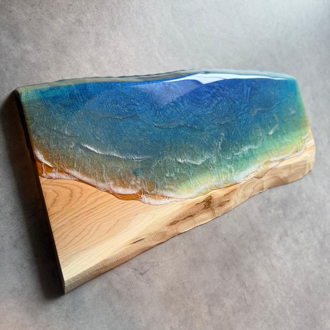 Sea Wood Collection - 波音の調べ【無垢 一枚板 耳付き】