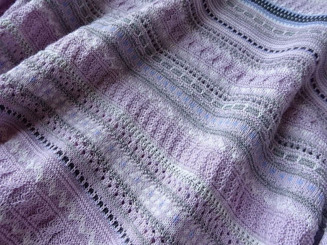 レリアン　13＋　飾り編み　ニット　セーター　ピンク