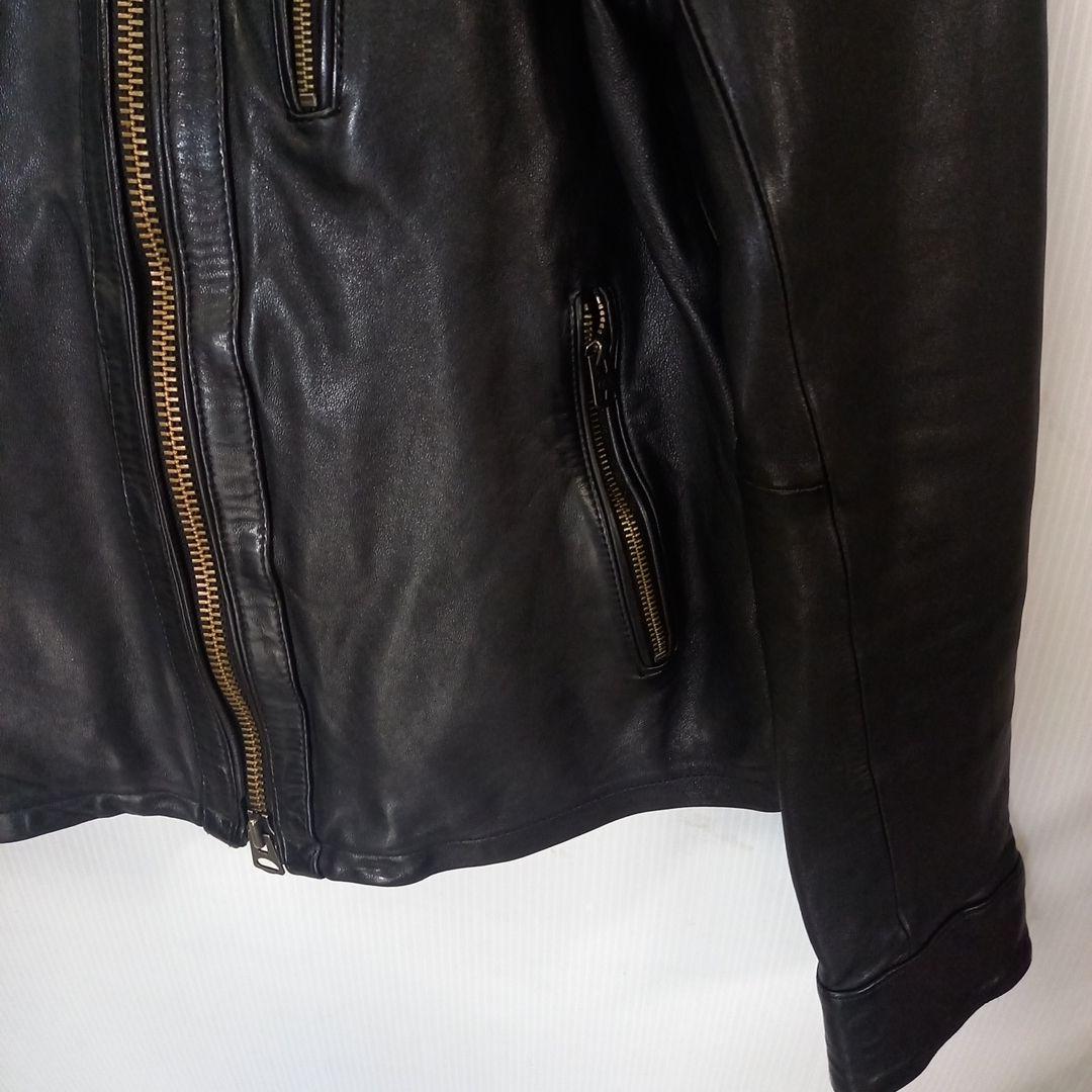 スーパーセール明日まで！AVIREXブラック羊革ライダースジャケット Lサイズ