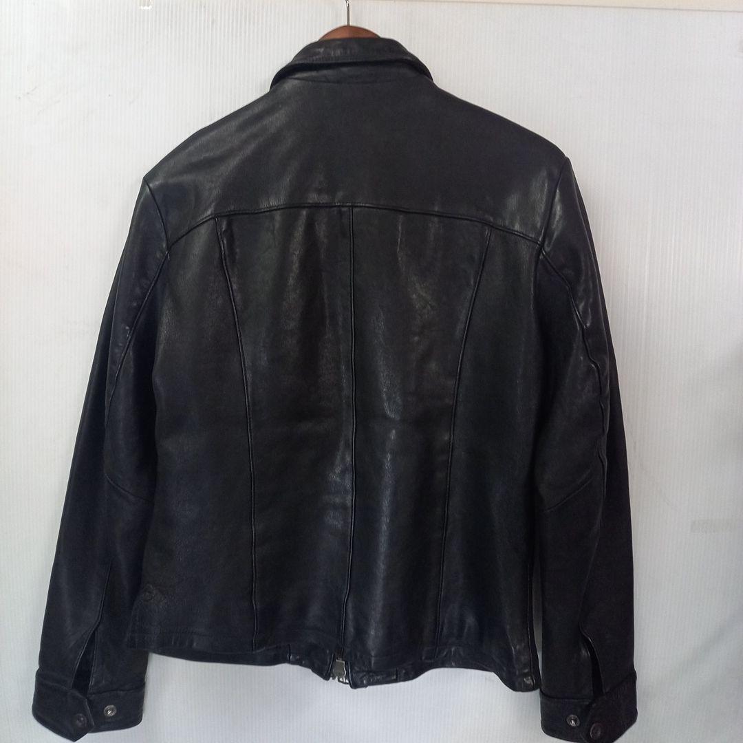 スーパーセール明日まで！AVIREXブラック羊革ライダースジャケット Lサイズ