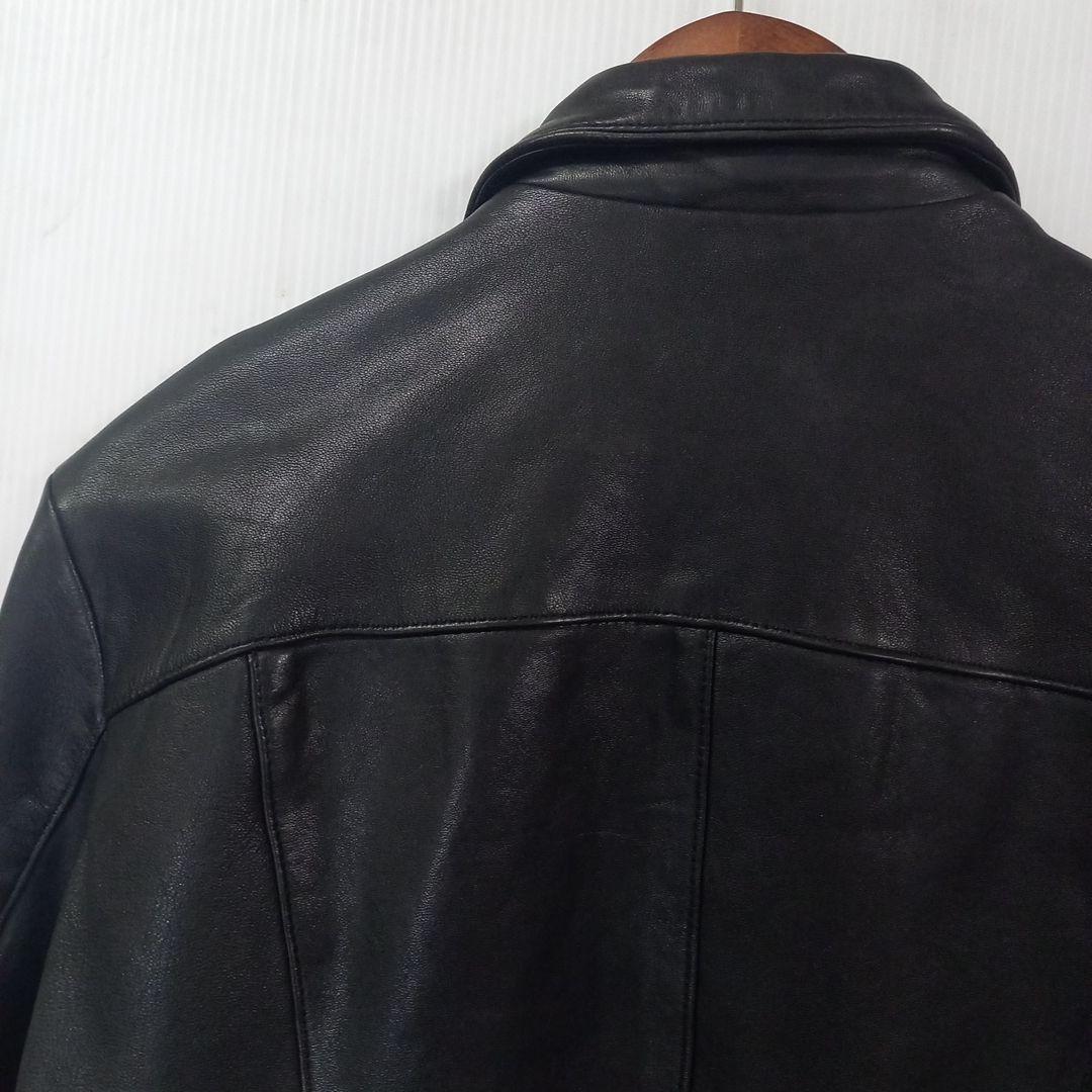 スーパーセール明日まで！AVIREXブラック羊革ライダースジャケット Lサイズ