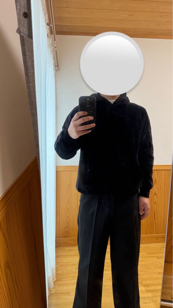 M*N様 Needles ブラック ベロア フードパーカー M