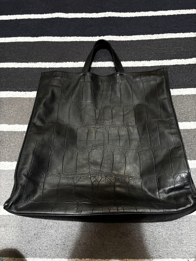 【最終値下げ】ダニエル&ボブ　クロコダイル風レザートートバッグ