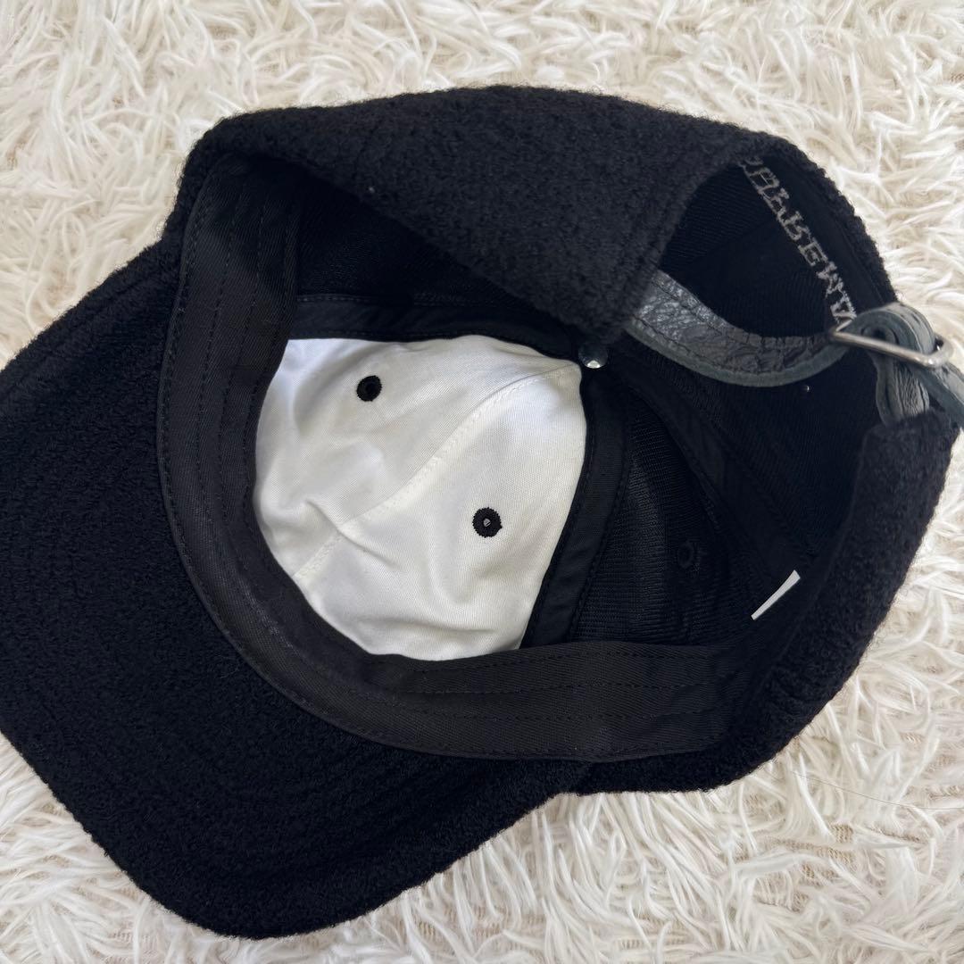 【人気】SUPREME キャップ　ブラック　Sロゴ ウール　USA