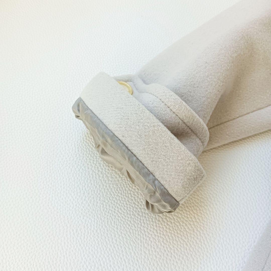 美品✨シップスSHIPS リアルファー2wayロングダッフルコート カシミヤ混