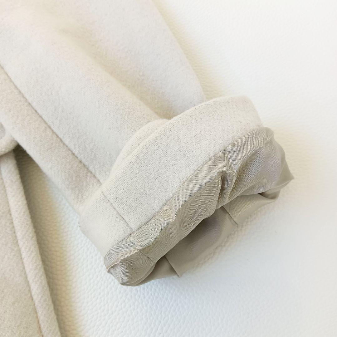 美品✨シップスSHIPS リアルファー2wayロングダッフルコート カシミヤ混