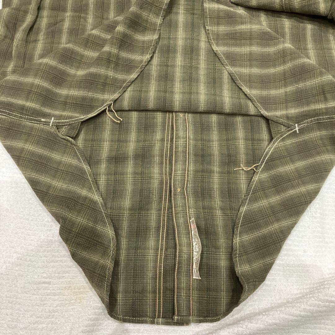 新品 ￼フリーホイーラーズ 長袖シャツ 16 グリーンチェックウエアハウス