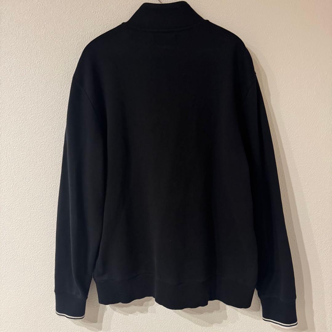 フレッドペリー　FRED PERRY ハーフジップ トレーナー　刺繍ロゴ　XL