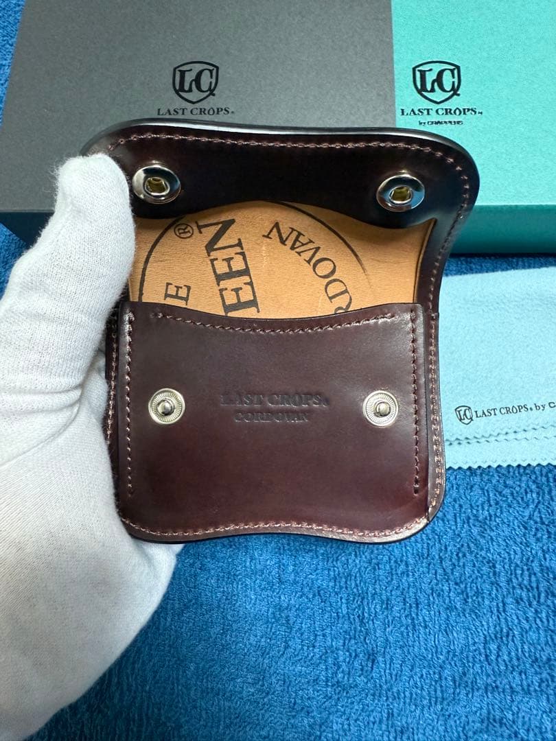 ラストクロップス　LCタング　シェルコードバン　バーガンディ