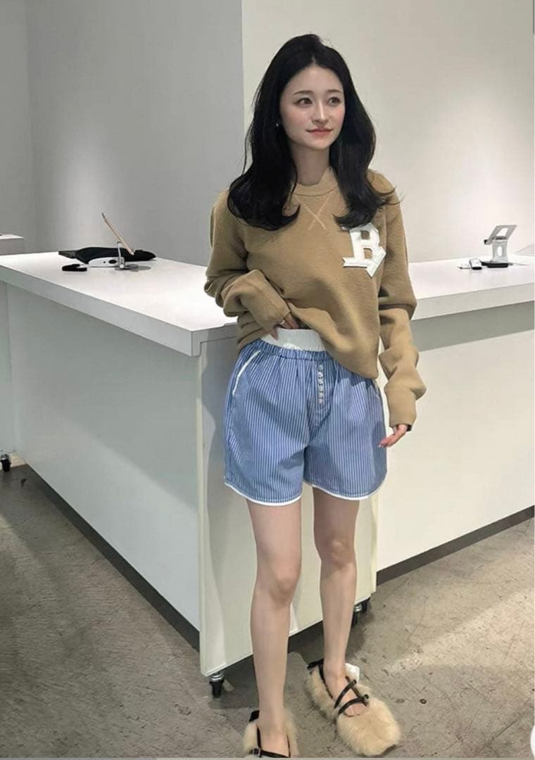 Bibiy B CLUB KNIT ベージュ