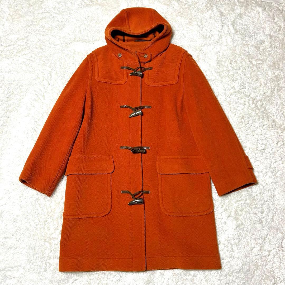【希少色】オールドイングランド ダッフルコート ヘリンボーン オレンジ L