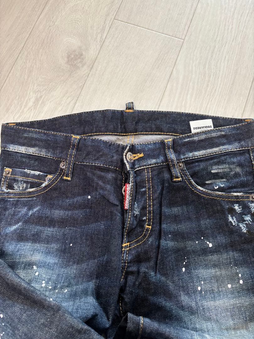 DSQUARED2 ホワイト スリムフィット デニム 42 2点セット