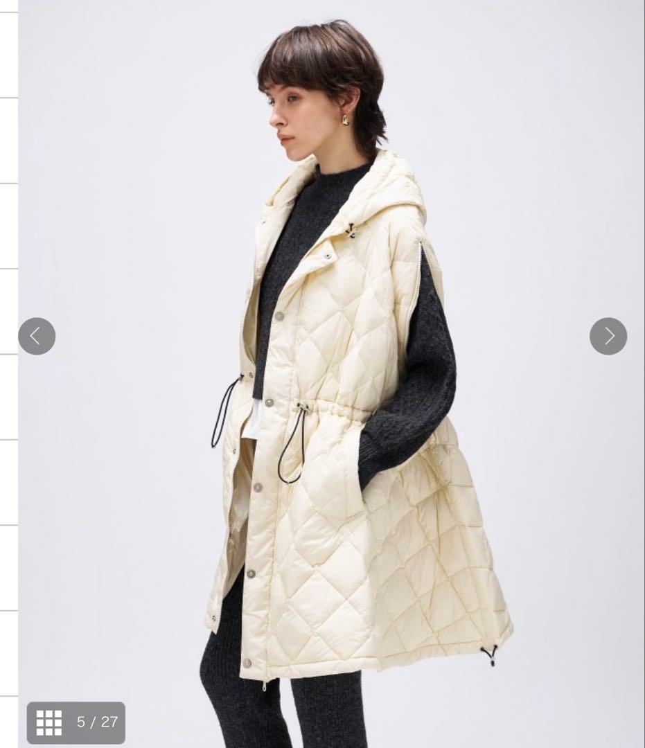 YUI新品タグ付　TAION 【洗える】シティ　ダウンケープ　今季完売品