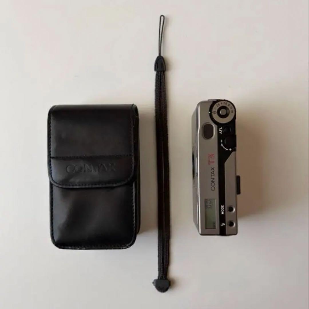 CONTAX T3 シルバー 完動美品 メンテ済 ケース・ストラップ付