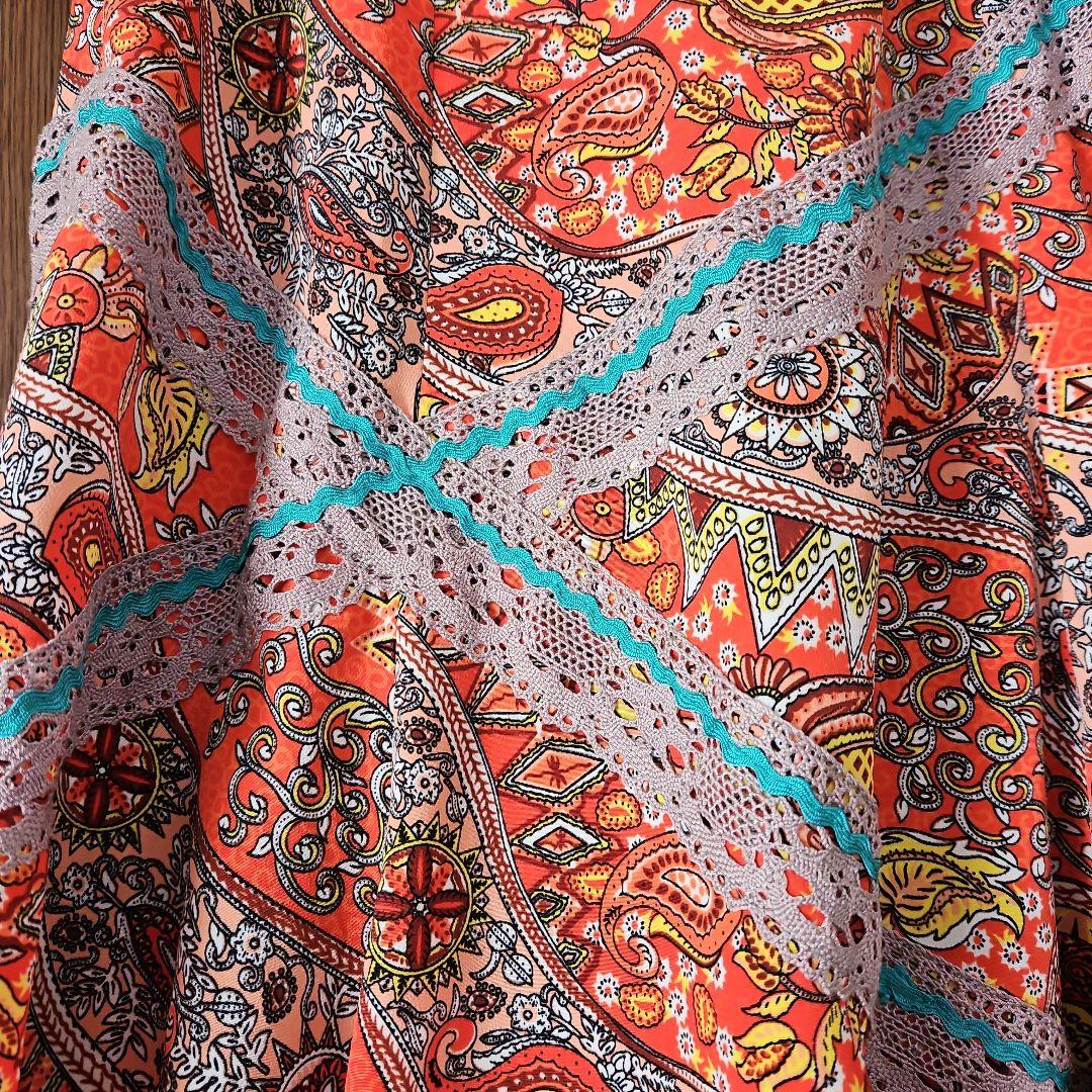 ソニアジョーンズ　フラメンコ　ファルダ　ペイズリー柄