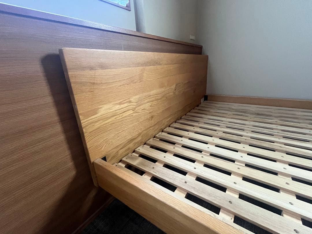 無印良品 ダブル ベッドフレーム オーク材
