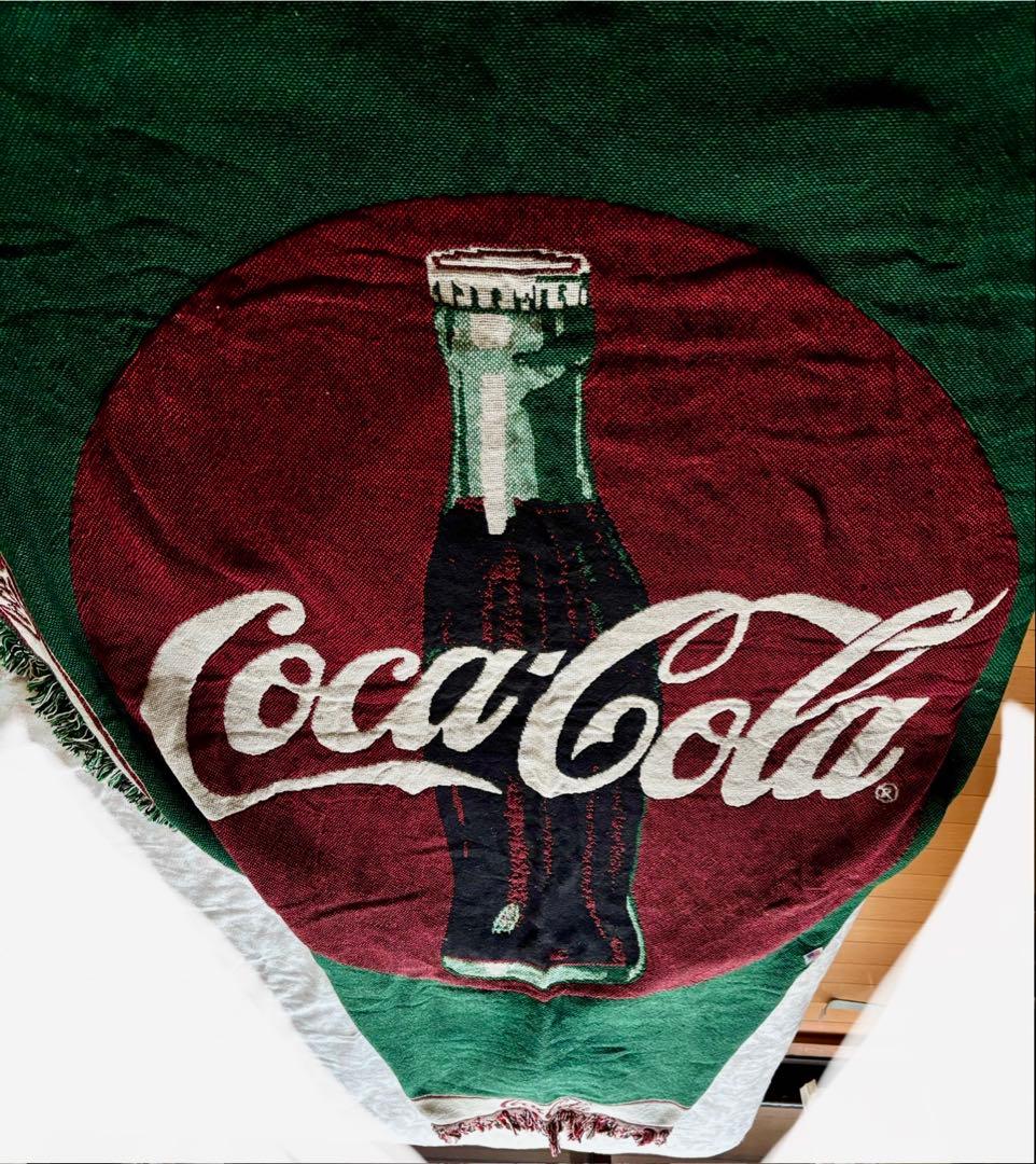 コカコーラ　ラグ　コットン100% 非売品　made in USA