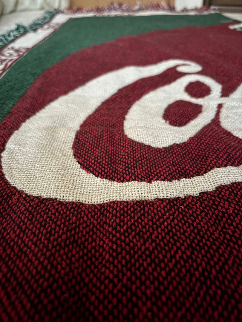 コカコーラ　ラグ　コットン100% 非売品　made in USA