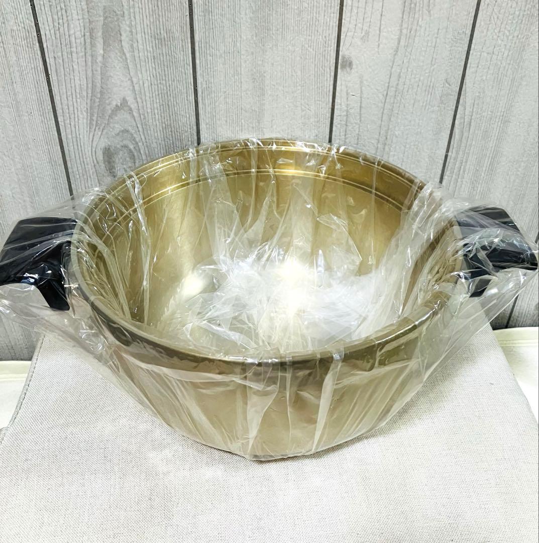 未使用　最高級　しばのキッチン　 ゴールド鍋　7点セット