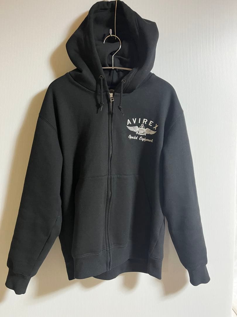AVIREX アビレックス ブラック パーカー L